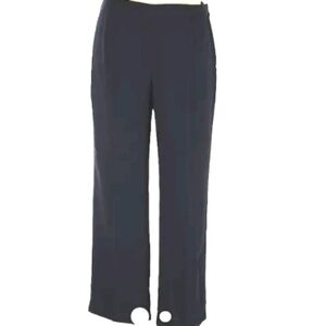 Vintage Suit Studio pants high-rise lined wide legs black Size: 16